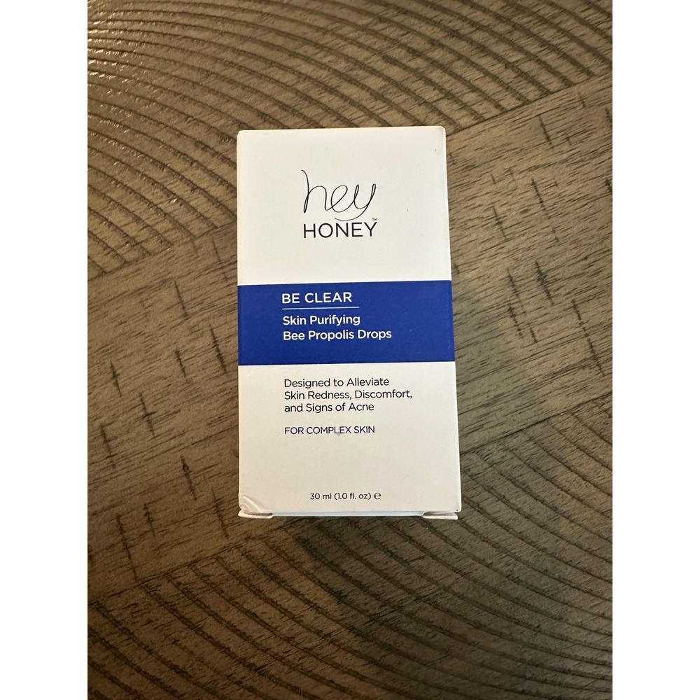 Hey Honey‎ BE CLEAR Skin Purifying Bee Propolis Drops - 30ml (Full Size) - BNIB.